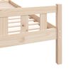 vidaXL Bed Frame without Mattress Solid Wood Single