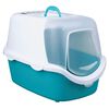 TRIXIE Cat Litter Tray "Vico" Turquoise and White
