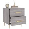vidaXL Bedside Cabinet Grey Sonoma 40x35x47.5 cm Engineered Wood