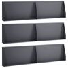 vidaXL Retaining Wall 6 pcs 80 x 12 x 30 cm Steel Anthracite