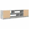 vidaXL TV Cabinet Concrete Grey 188.5x41x50 cm Engineered Wood