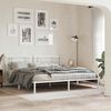 vidaXL Metal Replace Headboard White 200cm