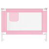 vidaXL Toddler Safety Bed Rail Pink 90x25 cm Fabric