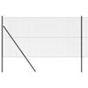 vidaXL Welded Wire Fence Ground Fix 25 x 1.4 m PVC-Coated Steel Grey