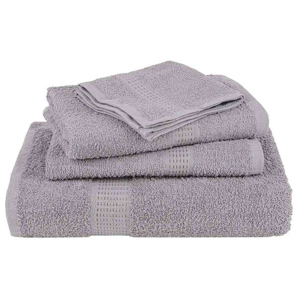 vidaXL Hand Towels "FROGN" 2 pcs Grey 50x100 cm 360 gsm