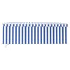 vidaXL Manual Retractable Awning with Blind&LED 4.5x3m Blue&White