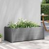 vidaXL Garden Raised Bed PP Stone Grey 100x43x35 cm