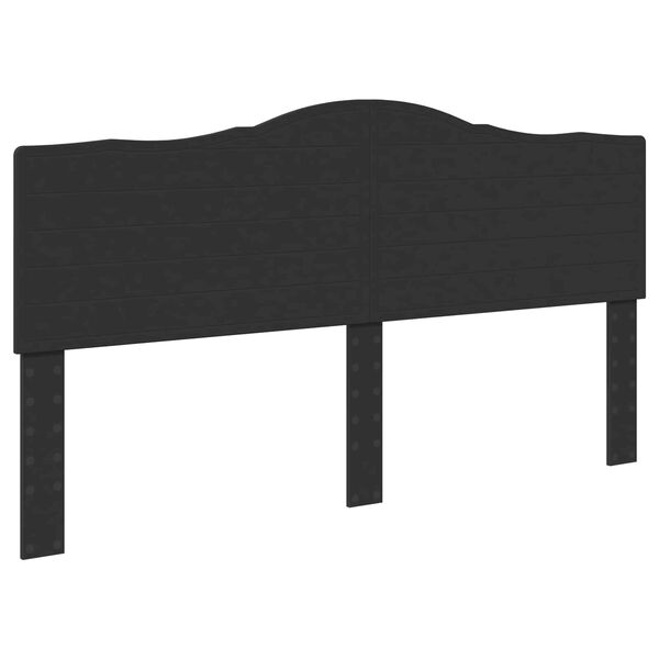 vidaXL Headboard Black Oak 200 cm Engineered wood