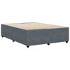 vidaXL Bed Frame without Mattress Dark Grey 140x190 cm Velvet