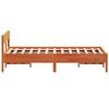 vidaXL Bed Frame without Mattress Wax Brown 120x190 cm Small Double Solid Wood Pine
