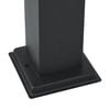 vidaXL Bollard Lights with Outlet 3 pcs 110 cm Black IP44