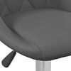 vidaXL Bar Stool 2 Pcs Dark Grey Velvet