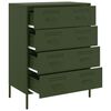 vidaXL Sideboard Olive Green 68x39x89 cm Steel