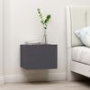 vidaXL Bedside Cabinet Grey 40x30x30 cm Engineered Wood