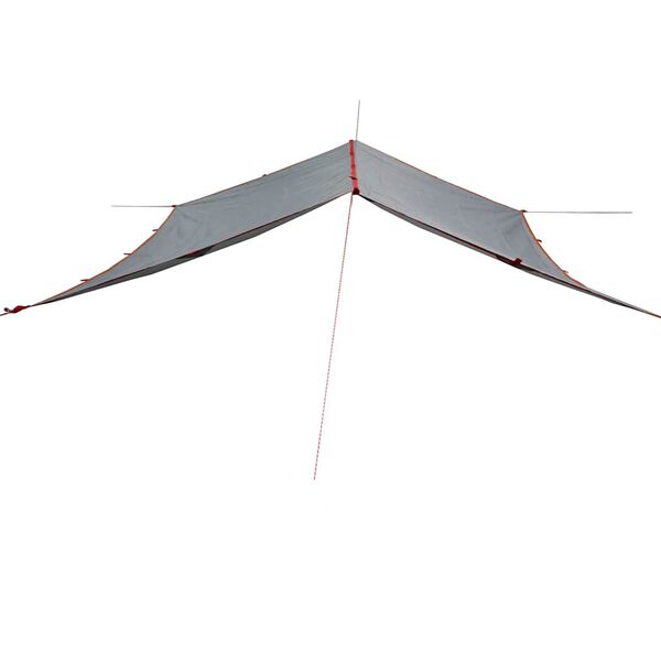 vidaXL Camping Tarp Grey and Orange 300x294 cm Waterproof