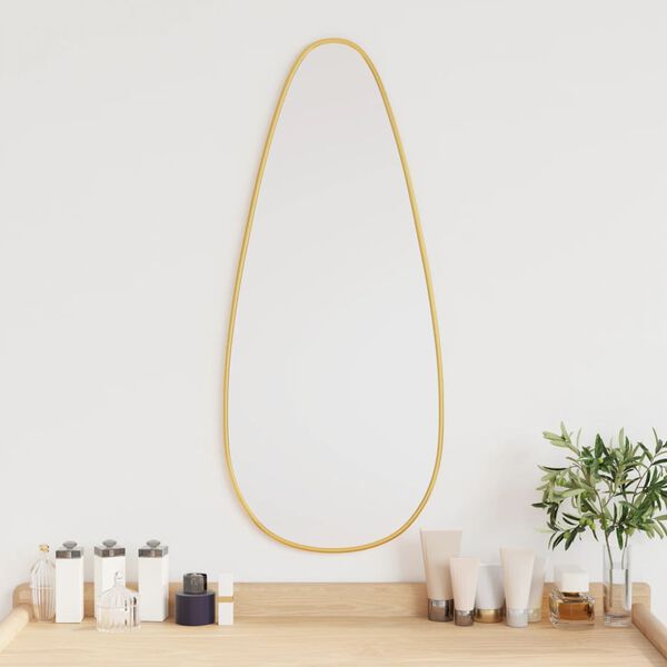 vidaXL Wall Mirror Gold 70x30 cm