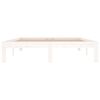 vidaXL Bed Frame without Mattress White 135x190cm Double