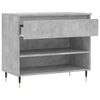 vidaXL Shoe Cabinet Concrete Grey 70x36x60 cm Engineered Wood