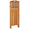 vidaXL 3-Panel Room Divider 121.5x2x115 cm Solid Wood Acacia