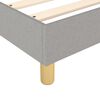 vidaXL Box Spring Bed Frame Light Grey Single Fabric (UK/IE/FI/NO only)