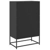 vidaXL Highboard Black 68.5x39x111.5 cm Steel