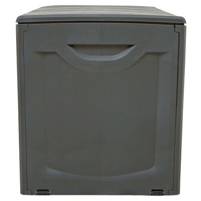 vidaXL Storage Box Black 118x53x57 cm Polypropylene