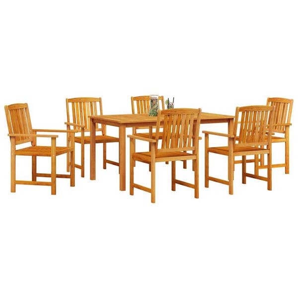vidaXL Garden Dining Set 5 pcs Brown Solid Acacia Wood