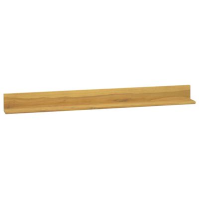 vidaXL Wall Shelves 2 pcs 110x10x10 cm Solid Wood Teak