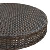 vidaXL 3 Piece Garden Bar Set Poly Rattan Brown