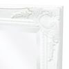 vidaXL Wall Mirror Baroque Style 100x50 cm White