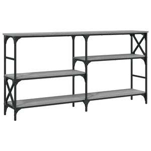 vidaXL Console Table Grey Sonoma 150x29x76.5 cm Engineered Wood