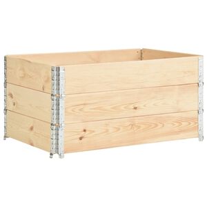 vidaXL Pallet Collars 3 pcs 80x120 cm Solid Pine Wood