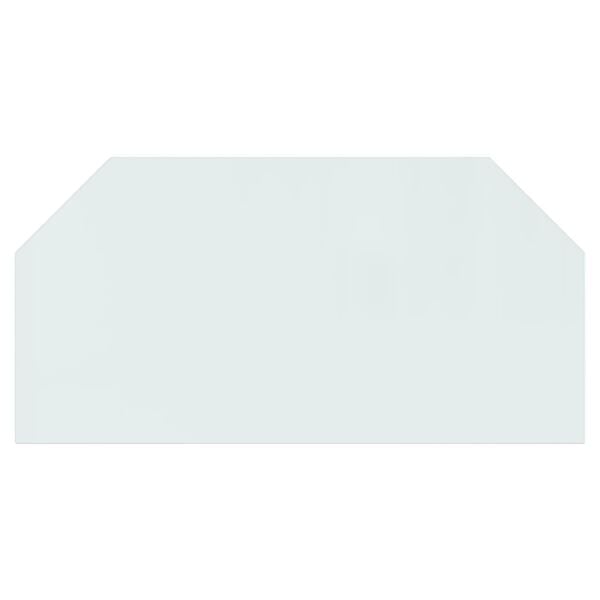 vidaXL Fireplace Glass Plate Hexagon 120x60 cm