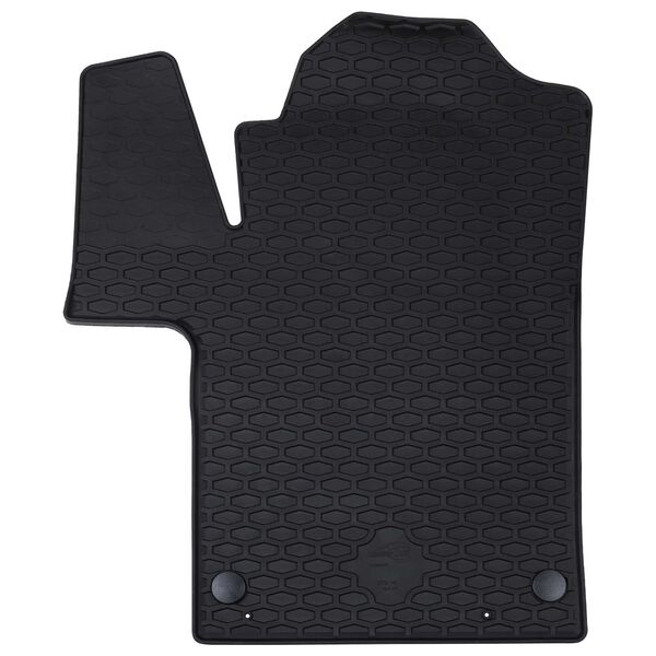 vidaXL Car Mat 2 pcs Black TPE