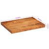vidaXL Chopping Board 52x38x3.5 cm Solid Wood Acacia