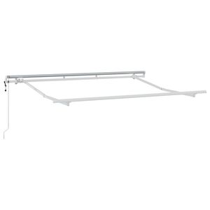 vidaXL Awning Frame White 3 x 2 m Metal