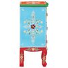 vidaXL Hand Painted Bedside Cabinet 40x30x60 cm Solid Mango Wood