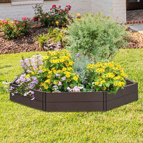 vidaXL Raised Garden Bed 120x120x20 cm Polypropylene