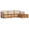 vidaXL Outdoor Sofa Set 4 pcs Natural Solid Acacia Wood