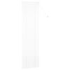 vidaXL Window Blind with Curtains Manual White Aluminium