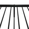 vidaXL Metal Bed Frame without Mattress with Footboard Black 100x200cm