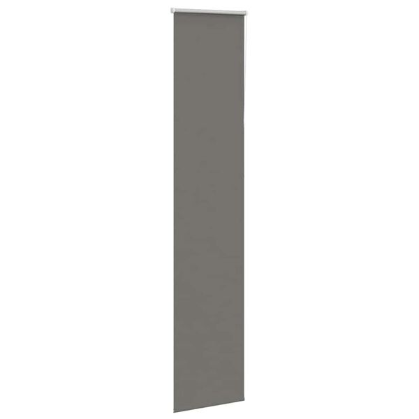 vidaXL Roller Blind Blackout Grey 40x230 cm Fabric Width 35.7 cm Polyester
