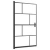 vidaXL Shower Enclosure ESG 80x140 cm Black