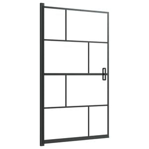 vidaXL Shower Enclosure ESG 80x140 cm Black