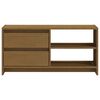 vidaXL TV Cabinet Honey Brown 80x31x39 cm Solid Pinewood