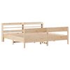 vidaXL Bed Frame without Mattress 180x200 cm Super King Solid Wood Pine