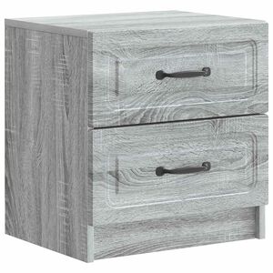 vidaXL Bedside Cabinet Grey Sonoma 43 x 34.5 x 44.5 cm Engineered Wood