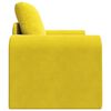 vidaXL Sofa Bed Yellow 98 x 71 x 83 cm Velvet