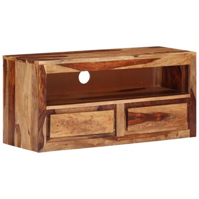 vidaXL TV Cabinet 88x30x40 cm Solid Sheesham Wood