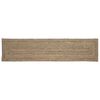 vidaXL Area Rug Natural and Black 60 x 200 cm Jute